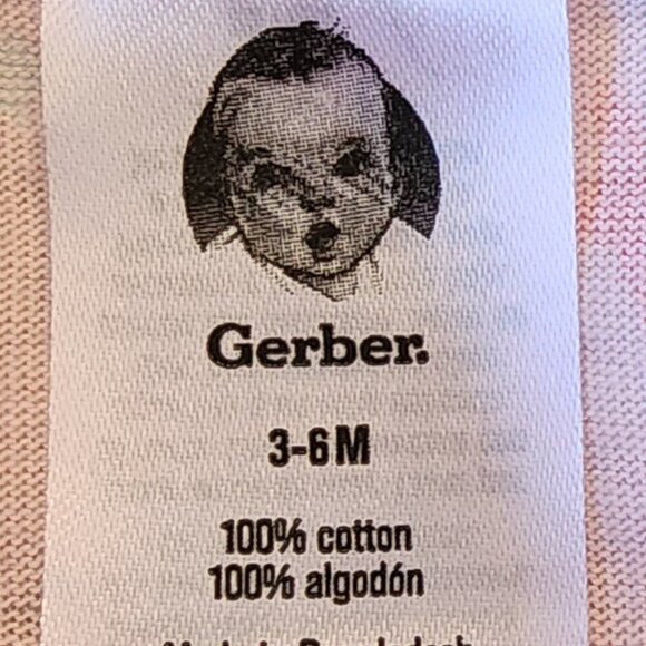 Gerber Baby Girl Pink With Stars Footed Sleep 'N Plays Size 3-6 Months - Picture 6 of 6